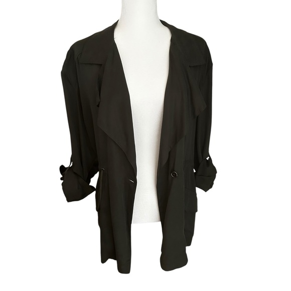 Revolve Cupcakes and Cashmere Army Jacket women’s sz medium olive green casual - Picture 9 of 15